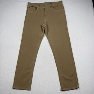 Faherty Jeans Mens 34x30 Beige Stretch Chino 5 Pocket Casual Golf Outdoor Travel